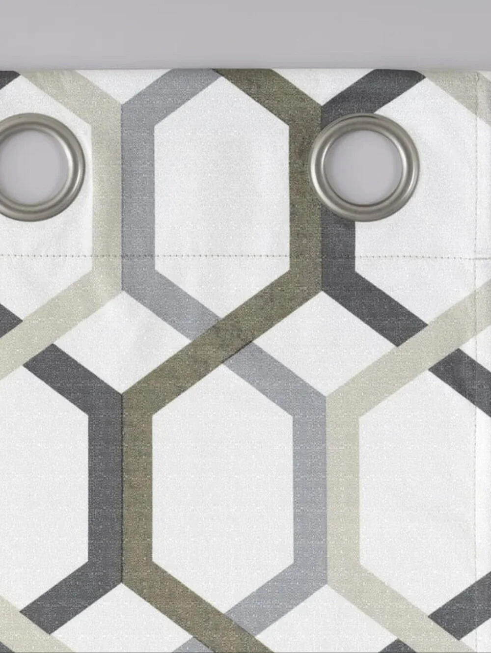 Sun Zero Arlo 2-Piece Thermal Insulated Room Darkening Grommet Curtain Geometric